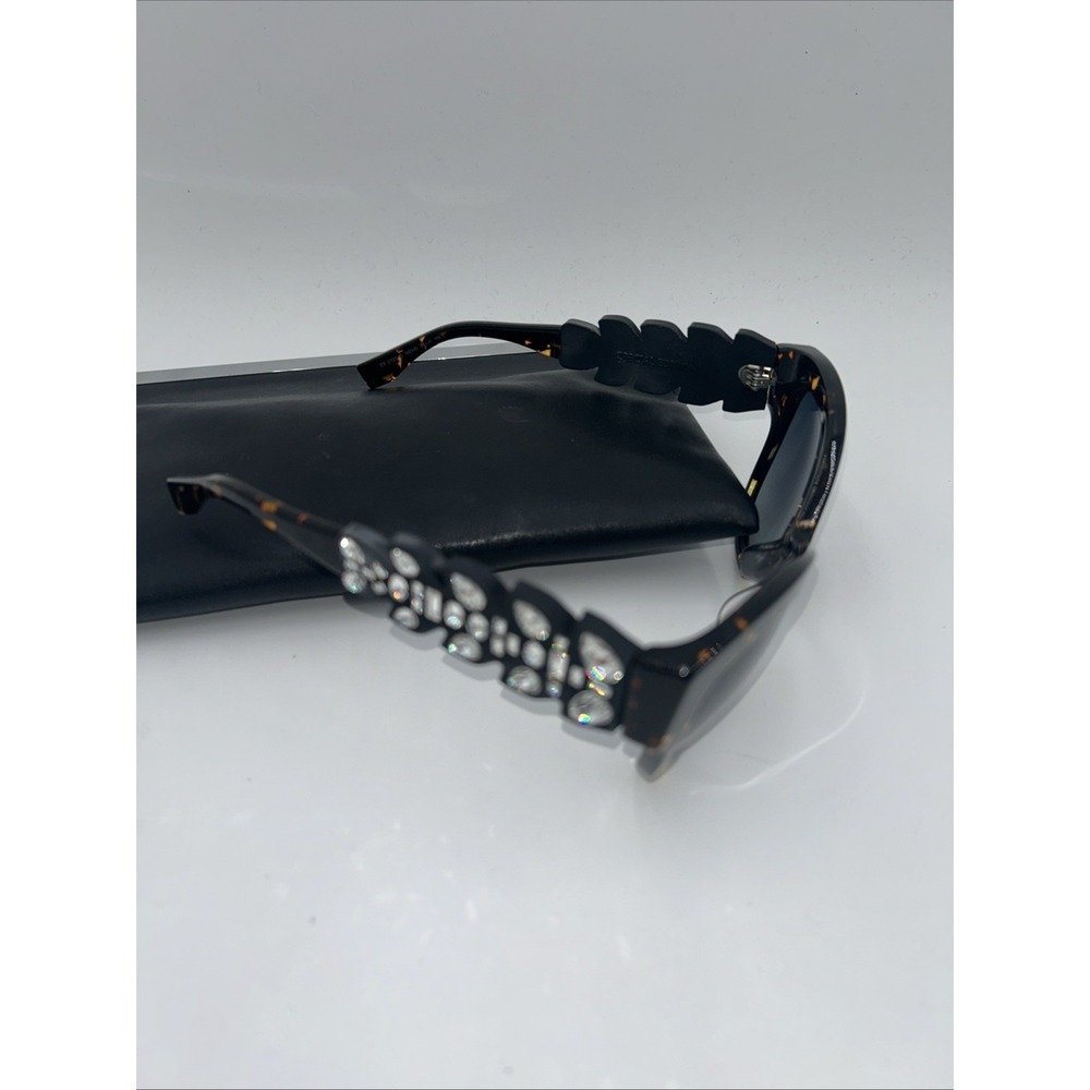 Fendi Special Edition Sunnies FF0139S N6DHD Havana Spotted Crystals Black & Case - Picture 2 of 13